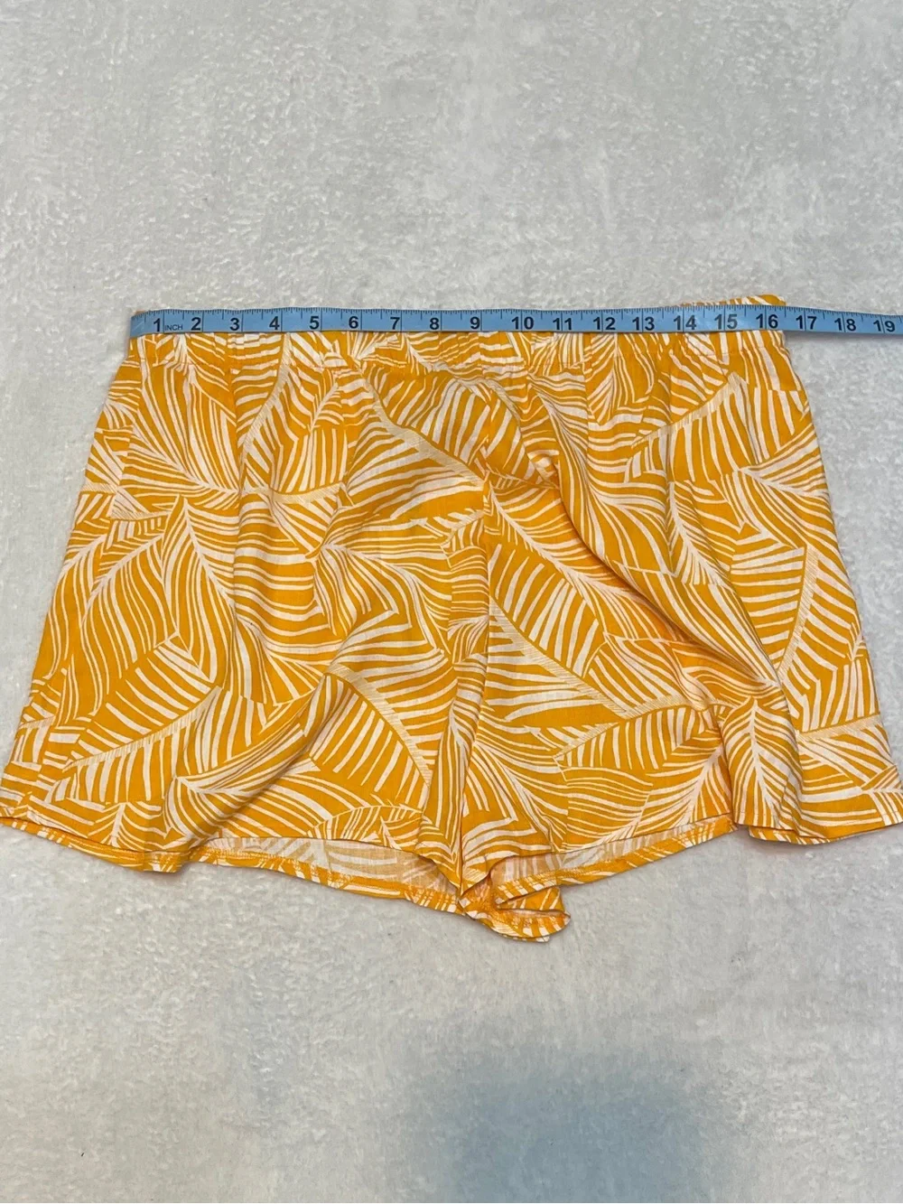 NWT Shade & Shore 2 Piece Bright Yellow Palm Leaf‎ Breezy Beach Swim Cover Up L